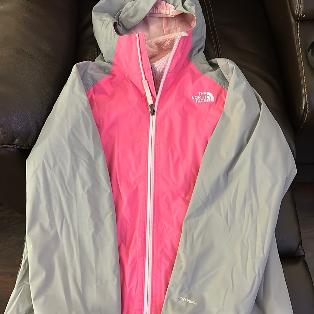 Girls North Face 2 in 1 jacket